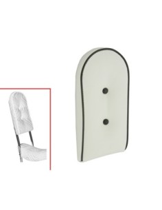 Sissy Bar Back Cushion Vinyl White.